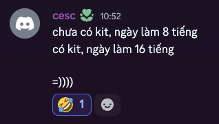 Discord testimonial from cesc
