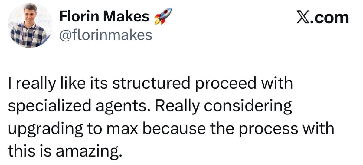 X.com post from Florin Makes (@florinmakes)